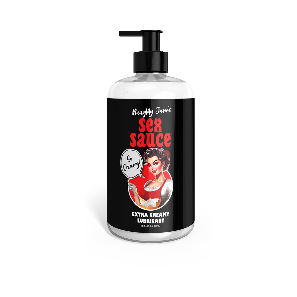 Naughty Jane''s Sex Sauce Extra Creamy Lubricant 16 oz.